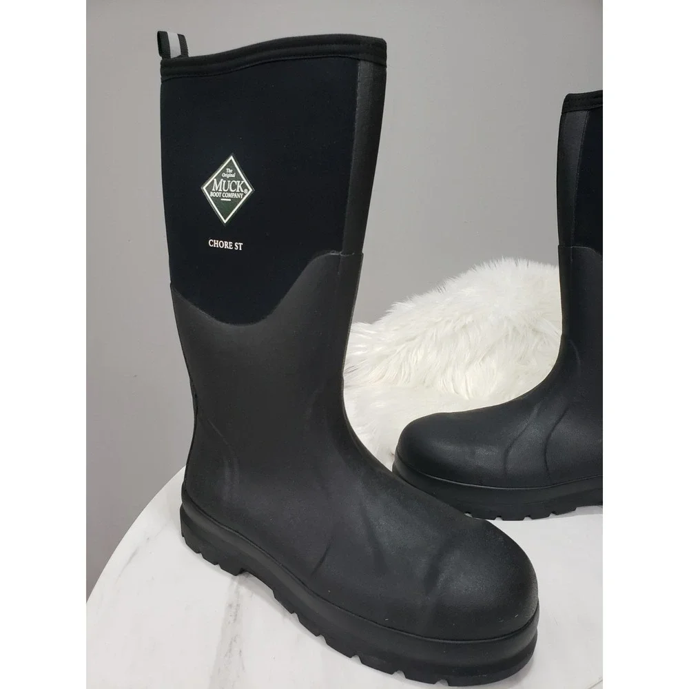 NEW SZ 11 Muck Boot Company Chore STEEL TOE TALL Rubber Work All Conditions Rain